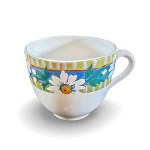 Porta Daisy Print Oversized 12 Ounce Coffee Cup Mug